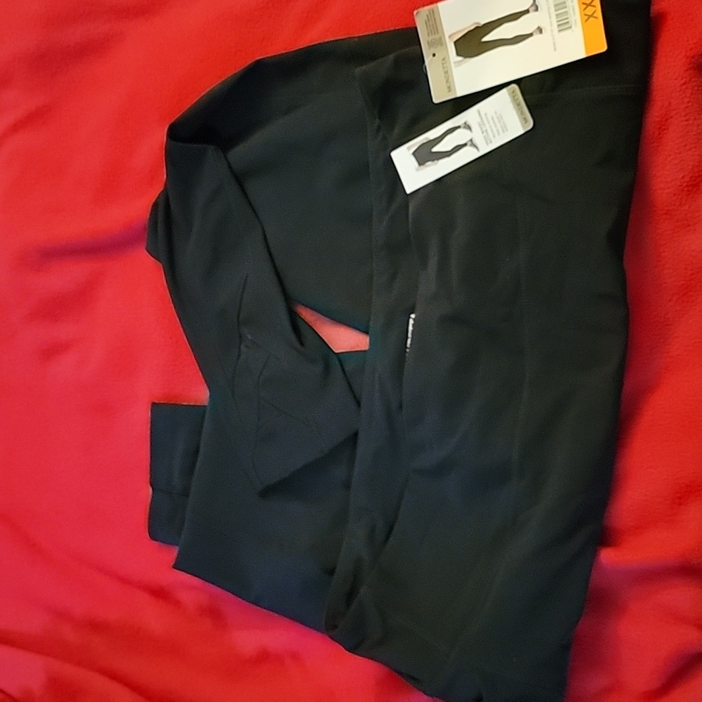 NWT, Monetta, Black, high waist leggings, XXL